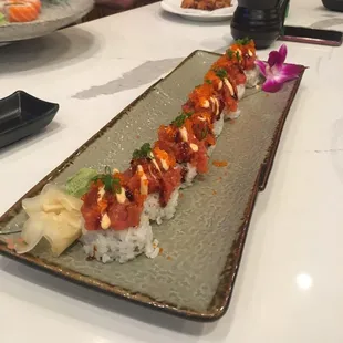 Fire Dragon! Really good and Spicy with a hint of sweet! So yummy!!
