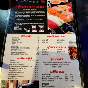 Aug 2021: All You Can Eat Menu Pic 1 of 2