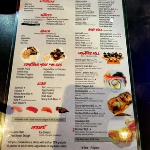 Aug 2021: All You Can Eat Menu Pic 2 of 2