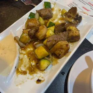 K12. NY Strip Steak and Shrimp Hibachi