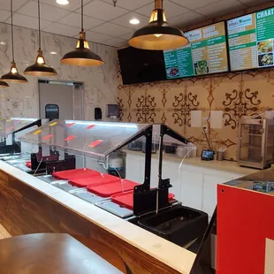 sushi and sashimi, interior