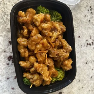 Orange Chicken      -great taste/flavor.        -tender chicken       -generous portions