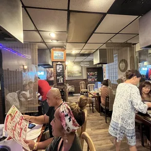 diners at the counter
