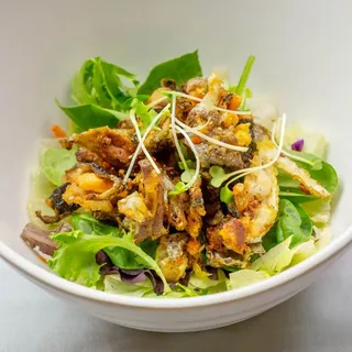 4. Salmon Skin Salad
