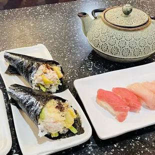 sushi, sushi and sashimi, food, sashimi