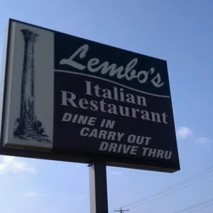 a sign for a restaurant
