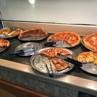 Pizza included in buffet lunch only.