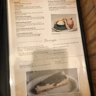 Sandwiches and drinks