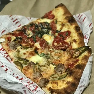 a slice of pizza