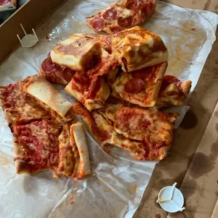 The flipped pizza