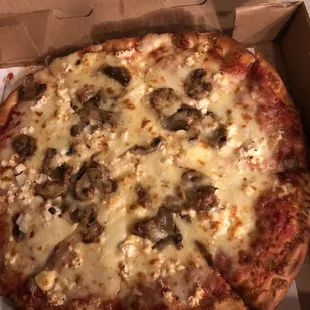 a pizza in a box