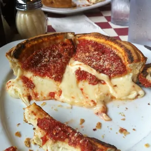 Half of the individual cheese