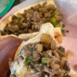 The Works Cheesesteak