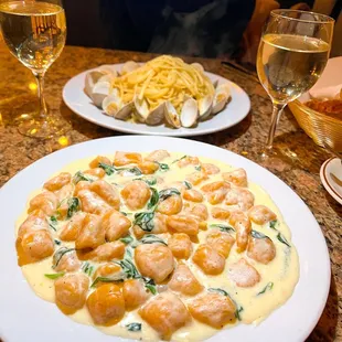 Sweet potato Gnocchi Linguine and Clams