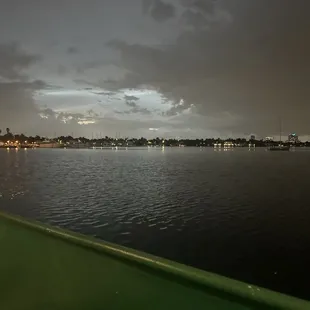 Sunset Northlake view from the patio of the restaurant