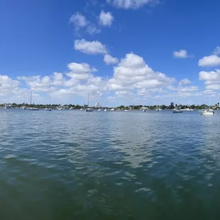 View of intracoastal waterway from restaurant.