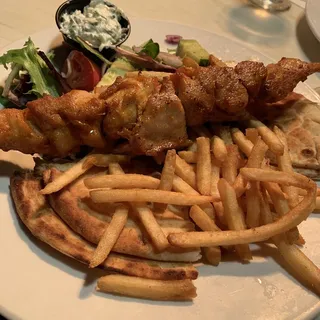 Chicken Souvlaki Platter