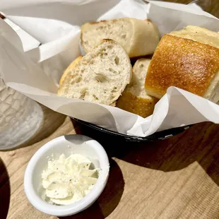 Fresh bread &amp; butter