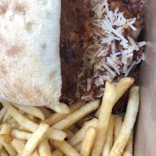 Streets of Italy Sandwich and Fries