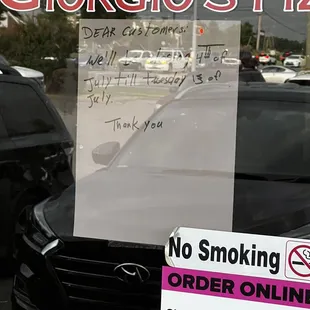 Closed until July13. Wish it was posted BEFORE I drop 30 minutes!