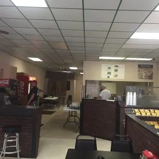 the inside of the restaurant