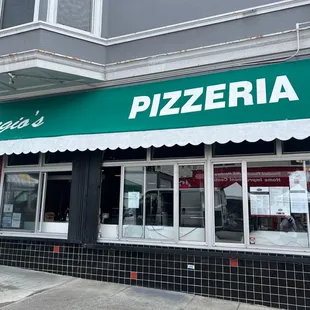 the front of the restaurant