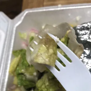 Rotten lettuce