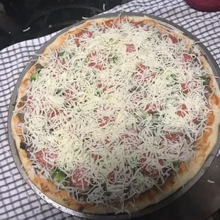 This is a pizza home made
