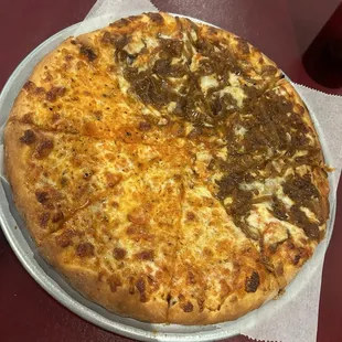 Half cheese half onions