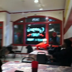 Inside of front window