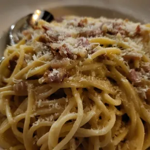 Off-menu Spaghetti Carbonara (amazing)