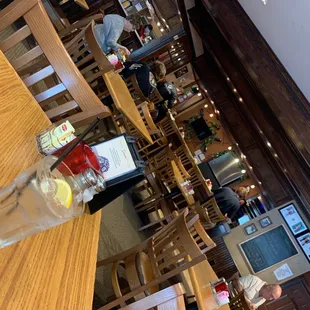 the dining area