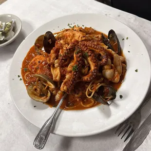 Seafood pasta