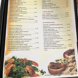 bagels, menu