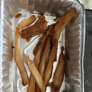 French Fries - container was full but quite sad looking