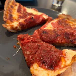 Pepperoni Deep Dish Pizza