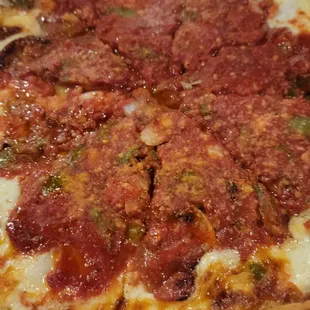 Chicago deep dish pizza