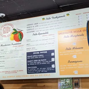 Menu as of September 26, 2022.