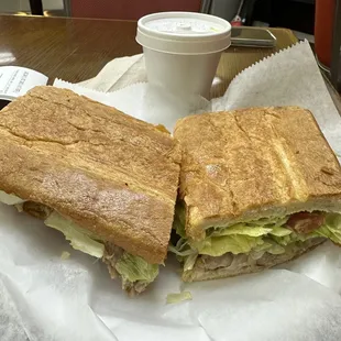 age Ybor and egg sandwich