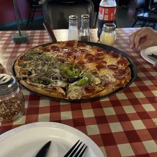 Dinner after moving some furniture