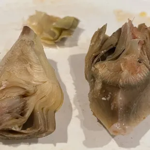 Rotten artichokes