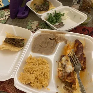 Taco Enchilado Plate