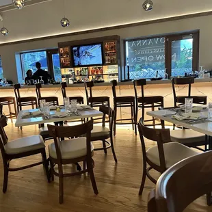 Bar and dining area