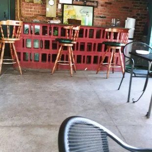 outdoor seating area