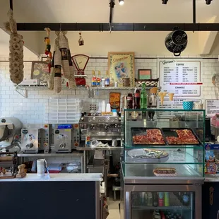 a man and a woman in a restaurant