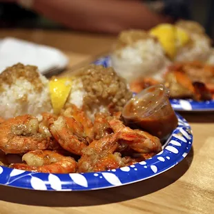 Shrimp Scampi (with spicy sauce on the side)...