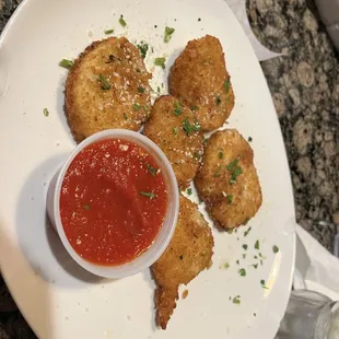 Fresh Hand Breaded Mozzarella Marinara