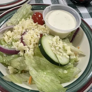 Side salad with cheese