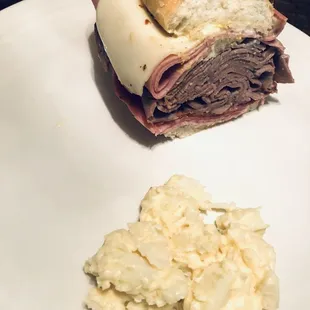 Italian Club and potato salad