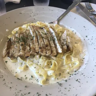Fettuccine Alfredo with Grilled Chicken